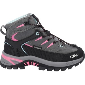 CMP Детски туристически обувки CMP Kid's Rigel 2.0 Mid WP Trekking Shoes 3Q19364 Walking boots - Grey / Acquarius / Pink Fluo - размер 35 (EU) (702-5713-0118)