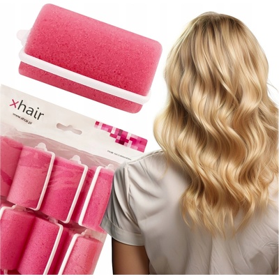 Xhair Hrubé natáčky/valčeky na vlasy z hubky, 38 mm