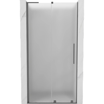 Mexen Velar L плъзгащи се душ врати 120 см, матирано стъкло, Gun Metal - 871-120-003-31-95 (871-120-003-31-95)