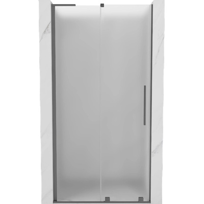 Mexen Velar L плъзгащи се душ врати 120 см, матирано стъкло, Gun Metal - 871-120-003-31-95 (871-120-003-31-95)