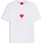 Hugo Тениска Hugo Men's Dalentin Red T-Shirt - White 100