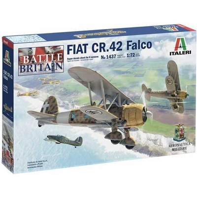 Italeri Plastikový model letadla 1437 Fiat CR.42 Falco 1:72