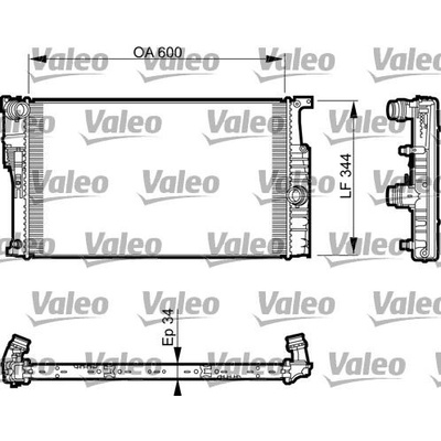Chladič, chlazení motoru VALEO 735493