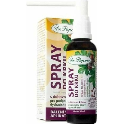 Dr. Popov Spray do krku s dubovou kůrou 50 ml