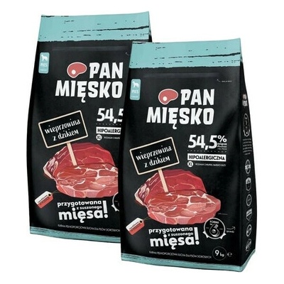 Pan Mięsko Bravčové s diviakom XL 2 x 9 kg