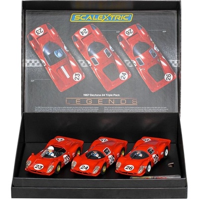 Scalextric Triple Pack 1967 Daytona 24hrs 1/32