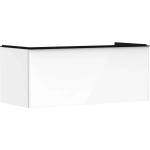 Hansgrohe Xelu Q - Шкафче за умивалник, 50x118x55 см, 1 чекмедже, лъскаво бяло/матово черно 54062670 (54062670)