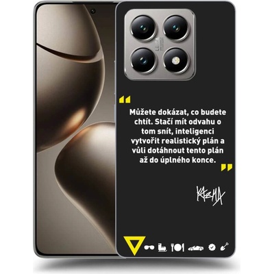 Picasee silikonový černý obal pro Xiaomi 14T - Kazma - MŮŽETE DOKÁZAT, CO BUDETE CHTÍT
