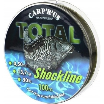 Carp R Us Total Shock Line Brown 100m 0,50mm 13,7kg