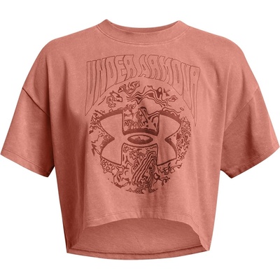 Under Armour Тениска Under Armour Women's Dusk Dawn Cropped Short Sleeve T-Shirt - Pink