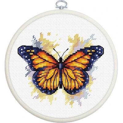 Luca-S Пеперуда Монарх - гоблен по схема bc102