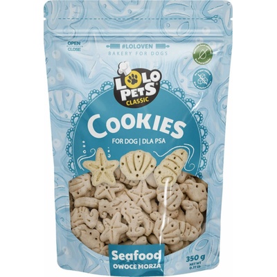 Lolopets Sušenky Kostičky Mořské Plody 350 g