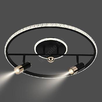 NEDES Led Димируем плафон led/60w/230v 3000-6500k черен + дистанционно управление (nd4106)