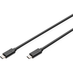 ASSMANN AK-300138-030-S : : Кабел USB 2.0 Type C-C, High Speed, 5V-3A 15W, 480MB, черен, 3.0 м (AK-300138-030-S)