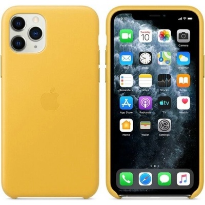 Apple iPhone 11 Kožené hrejivo žlté MWYA2ZM/A