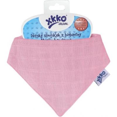 Kikko Xkko organic staré časy slintáček pastels light pink