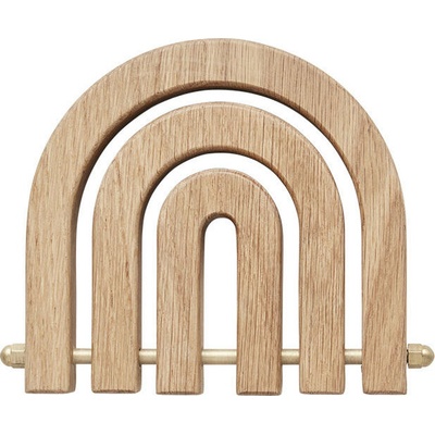 OYOY Rainbow Подложка за горещи съдове, 13 x 11 см, дърво (L301124)