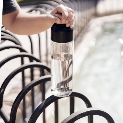 QUOKKA Ice Plastová fľaša BLACK 840 ml