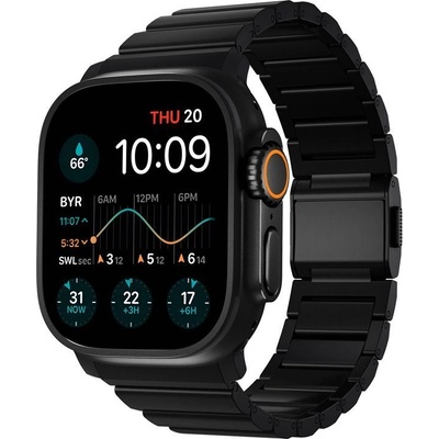 Nomad Титаниева каишка за Apple Watch 42мм, 44мм, 45мм, 46мм, Ultra, Ultra 2, Ultra 3 49мм - Nomad Strap Titanium Band V2 (черен) (NM014834858)