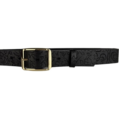 Penny Belts Dámský kožený opasek 53-V260 černý