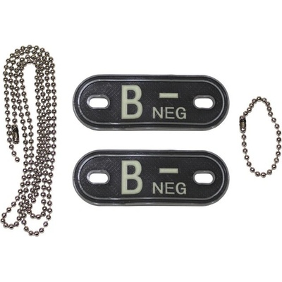 MFH Dog-Tags psie štítky B NEG 3D PVC čierne