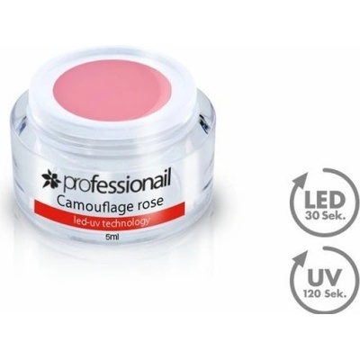 Professionail LED-UV gel kamufláž růžový 5 ml