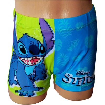 Eplusm Chlapecké plavky Lilo&Stitch boxerky neonové zelené