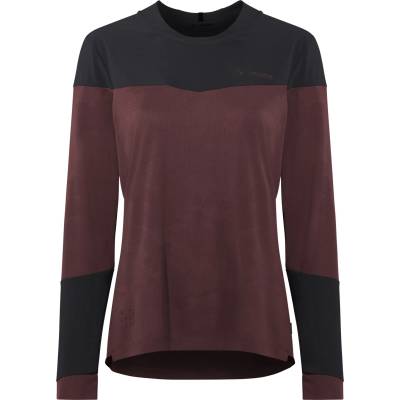 Vaude Дамска фланелка с дълъг ръкав за колоездене Vaude Women's Moab L/S Pro Shirt Cycling jersey - Dark Oak - размер 44 (EU) (156-1883-0615)