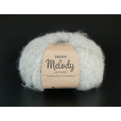 Příze DROPS Melody 03 - perlově šedá