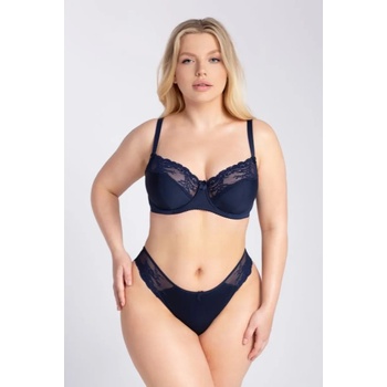 Gatta Bodywear Сутиен с полуподплатени чашки в тъмносин цвят molly eh-69426-navy - Тъмносин, размер 75e