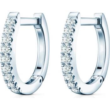 SAVICKI Обеци Share Your Love: бяло злато, диаманти