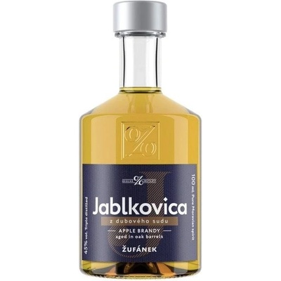 Žufánek Jablkovica z dubového sudu 45% 0,1 l (holá láhev)