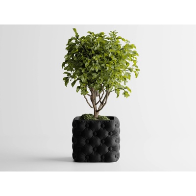 Кашпа Chesterra Голяма, 136x136xH118мм- Черна