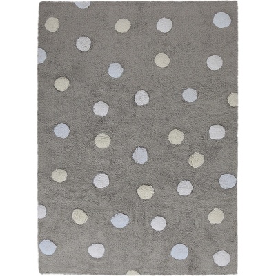Lorena Canals Tricolor Polka Dots Grey-Blue
