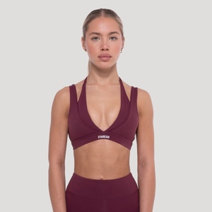 GymBeam Спортен сутиен Flow Wine XL