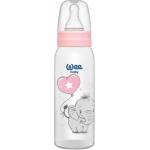 Wee Baby Бебешко шише Wee Baby Classic - 250 ml, розово със слонче (852) - ozone