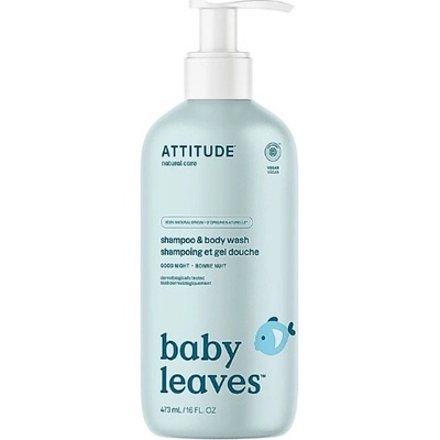 ATTITUDE Detský šampón a mydlo Baby leaves Good night 473 ml