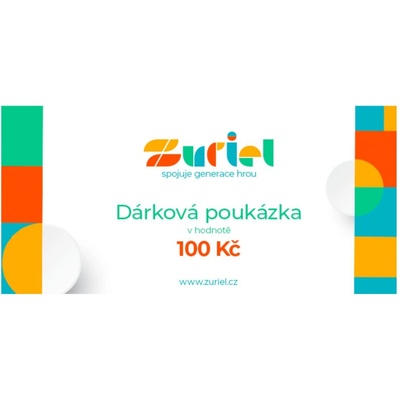Zuriel Dárková poukázka 100,- Kč - ZURIEL