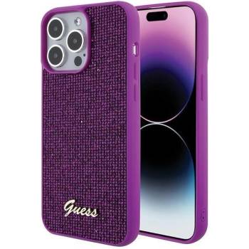 GUESS Кейс Guess Disco Metal Script за iPhone 15 Pro Max, розов (KXG0073490)