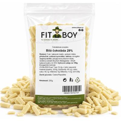 FITBOY Biela čokoláda 29% 250g