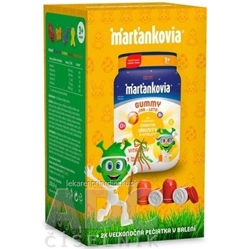 Walmark Marťankovia Gummy Jar - Leto želatínové tablety, príchuť čučoriedka, citrón, jahoda, mandarínka 50 ks