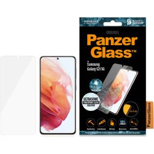 Panzer Стъклен протектор PanzerGlass за Samsung Galaxy S21 Ultrasonic FingerPrint, AntiBacterial - Черен