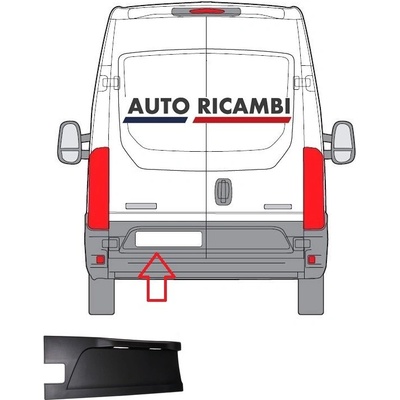 Ochranná lišta Iveco Daily od 2014 zadní, levé dveře 5801540269