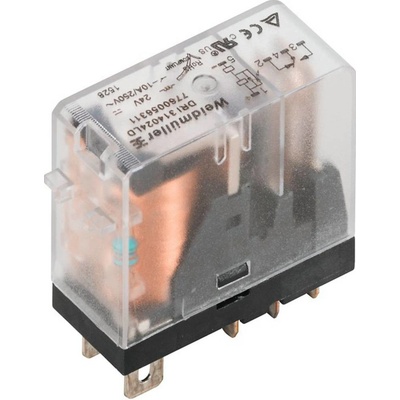 Weidmüller DRI314024LD, 7760056311 zátěžové relé, 250 V/AC, 250 V/DC, 10 A, 20 ks