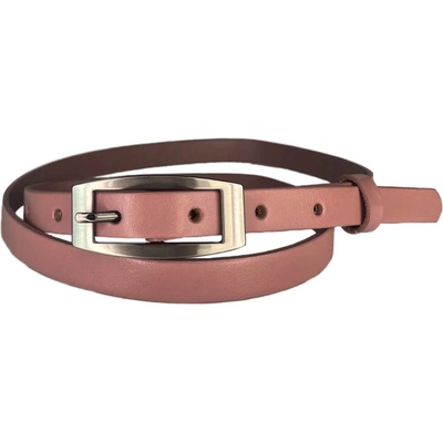 Penny Belts dámský kožený opasek 15-2-503 růžový