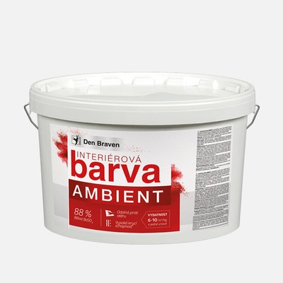 Den Braven - Interiérová farba AMBIENT, vedro, 7,5 kg, biela – belosť 88% BaSO4