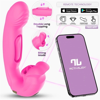 INTOYOU App Series Bimby Bitting & Tapping Vibrator with Remote & App Pink