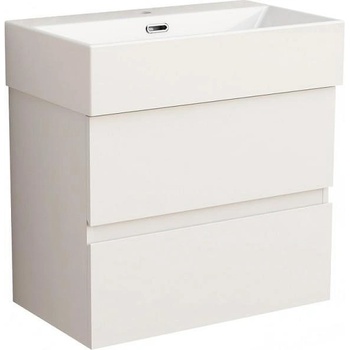 Inter Ceramic Конзолен PVC шкаф COMPACT 5845W + УМИВ. 6036W, Inter Ceramic, 60x36x60.5см (5845W + УМИВ. 6036W)