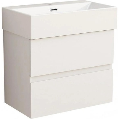 Inter Ceramic Конзолен PVC шкаф COMPACT 5845W + УМИВ. 6036W, Inter Ceramic, 60x36x60.5см (5845W + УМИВ. 6036W)