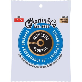 Martin Струни за акустична китара Martin - MA540 92/8, 12-54, бронзови (MA540)